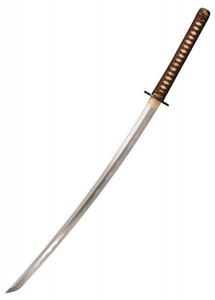 Die Mizutori (Kranich) Katana ist ein elegantes japanisches Schwert mit einer geschwungenen Klinge und einem kunstvoll gewickelten Griff. Der Doppelschutz und die detaillierte Verarbeitung machen es zu einem erstklassigen Sammlerstück.